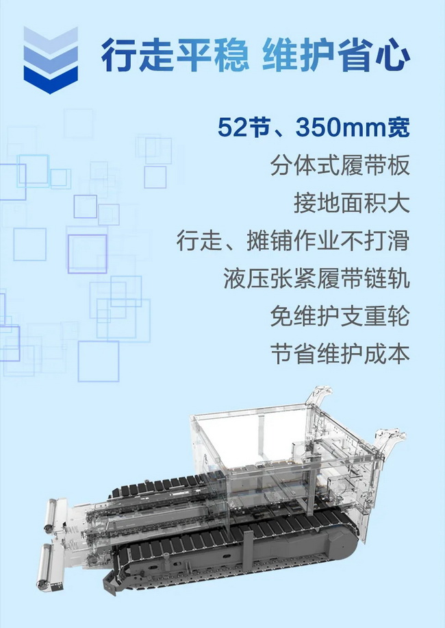 澳洲5手机平台_澳洲5（中国）RP1355T摊铺机行走平稳维护省心